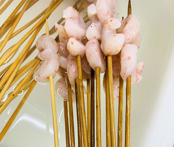 素虾仁串串
